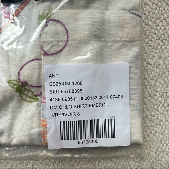 Damson Madder Chlo Linen Blend Short Sleeve Button Down Shirt 8 Anthropologie - Picture 8 of 15